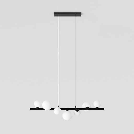 Modern Minimalist Chandelier 3D model