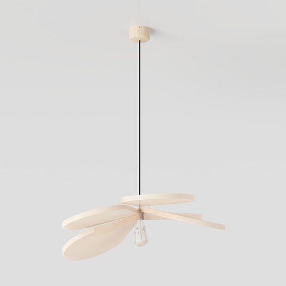Elegant Low Poly Chandelier 3D model