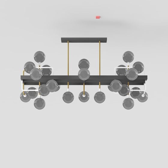 Elegant Pendant Art Light 3D model for Modern Spaces