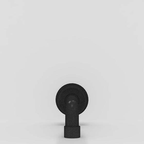 Industrial Gear 3D model with Unique Low-Polygon Style