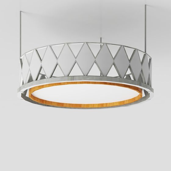 Triangular Harmony Pendant Light 3D model