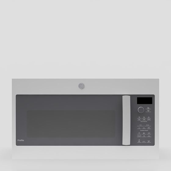 Elegant Low-Poly Microwave Oven 3D model for Modern Kitchens