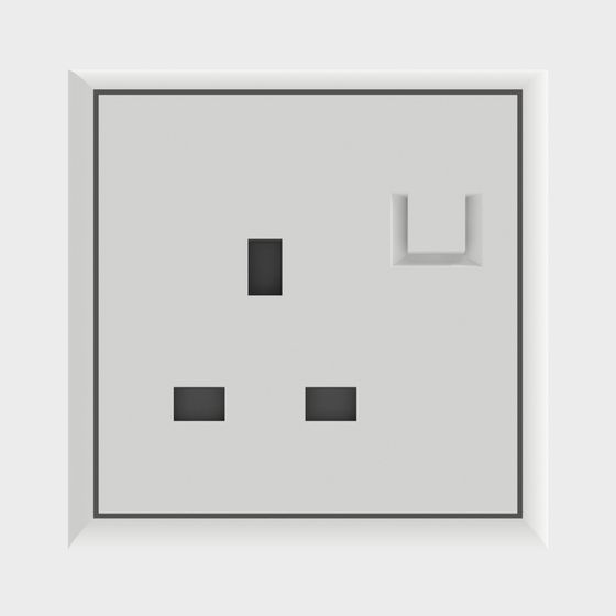 Minimalistic Power Outlet 3D model