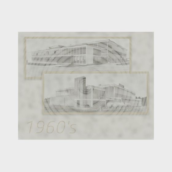 1960s Inspired Low-Poly Architectural 3D model