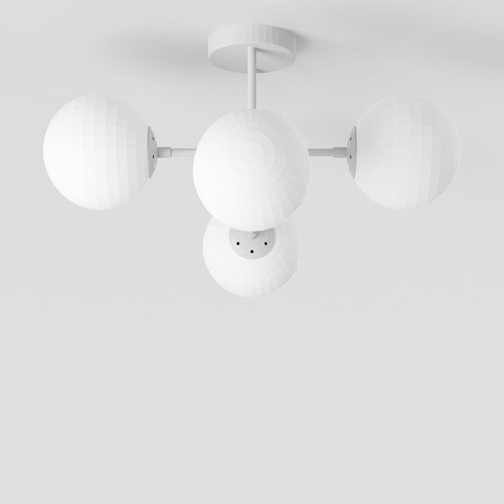 Modern Low Poly Pendant Light 3D model