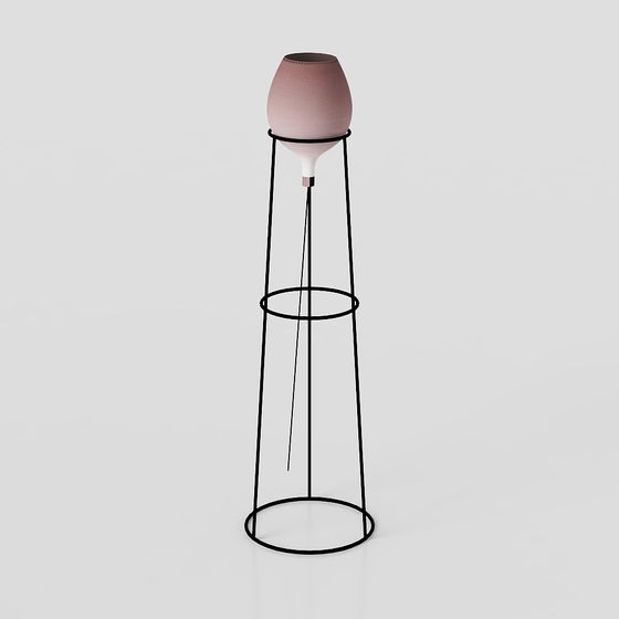 Elegant Flower Stand 3D model