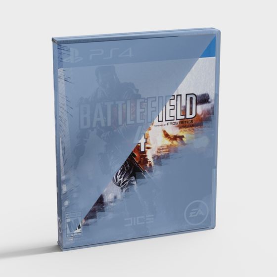 Battlefield 4 Game Box 3D Model for Designers