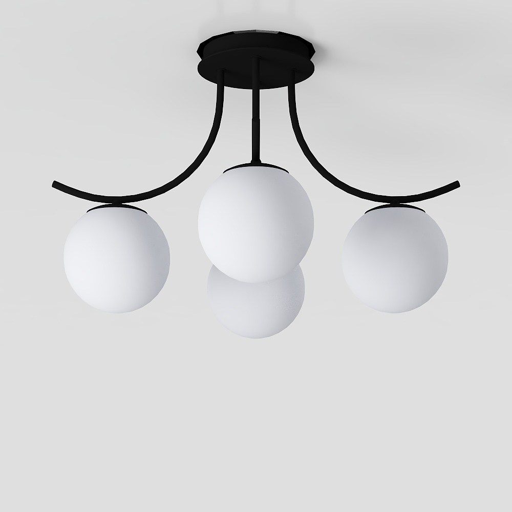 Modern Minimalist 3D Pendant Light Model