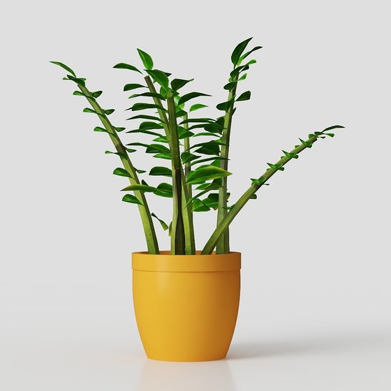 Vibrant Green Plant 3D model