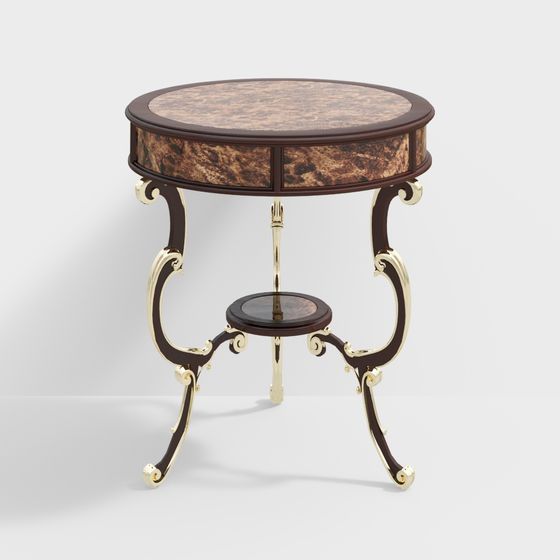 Elegant Round Table 3D model