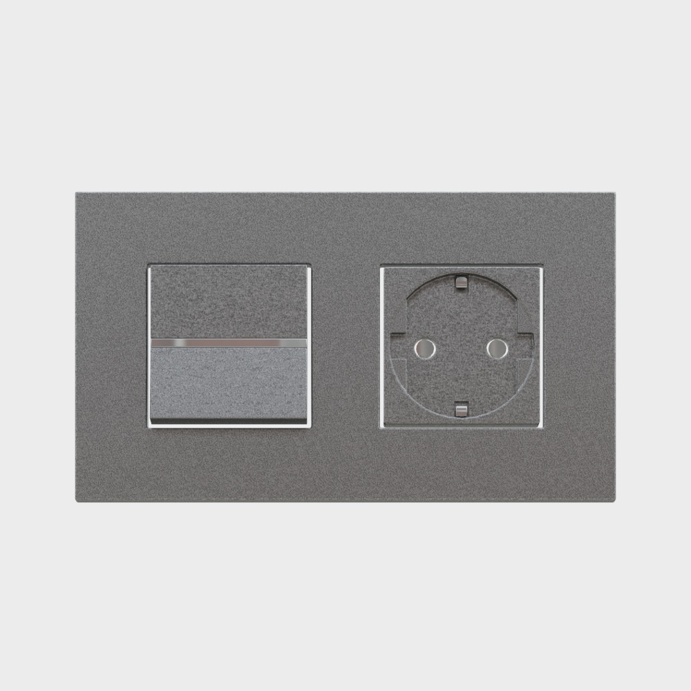 Prise et interrupteur horizontal ABB_zenit