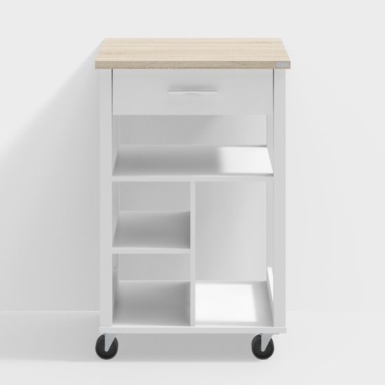 Stylish Mobile Storage Cart 3D Model