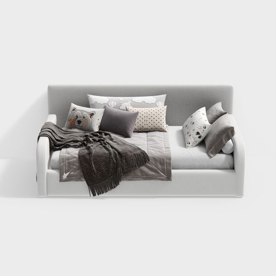 Stylish 3D Sofa Model for Modern Interiors
