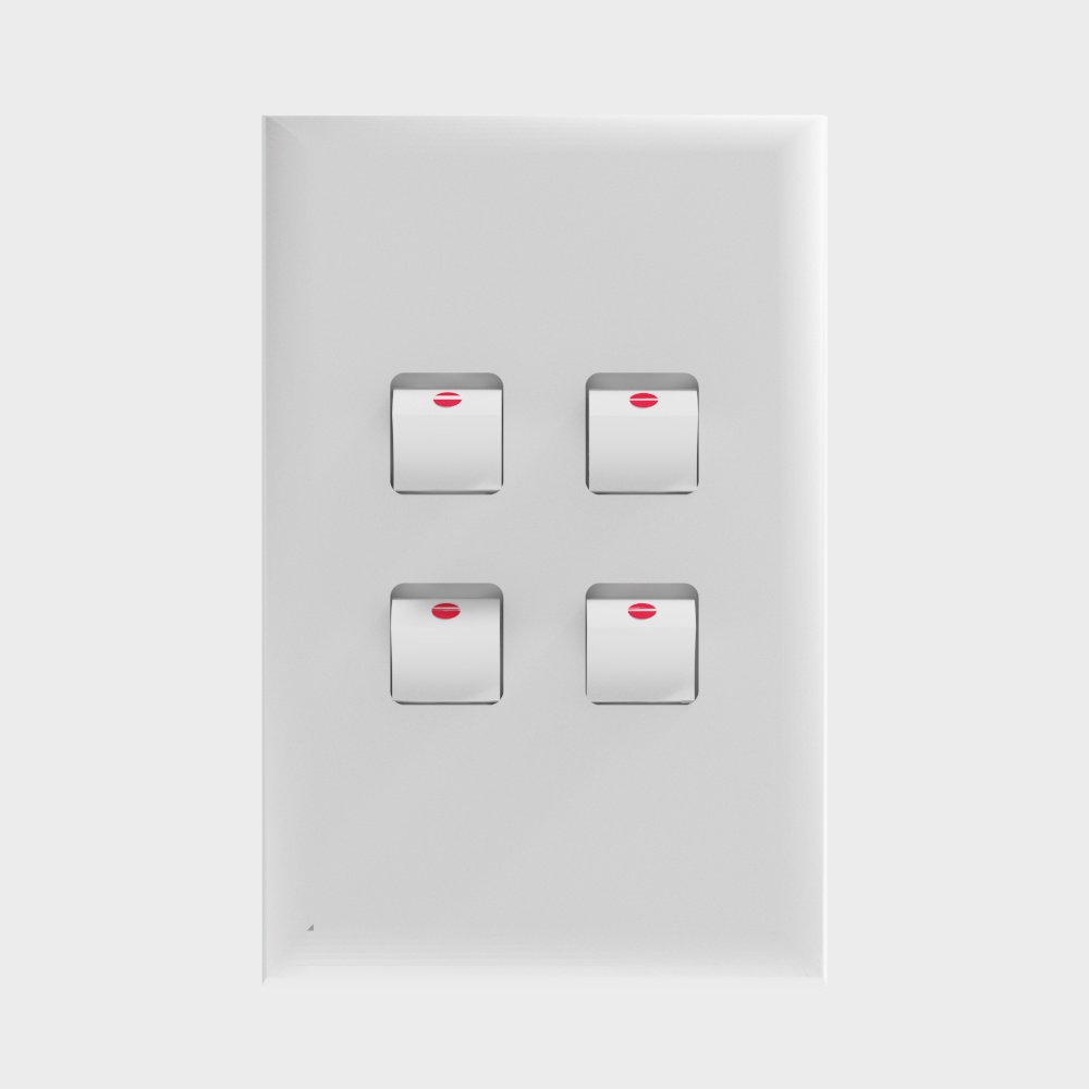 HPM Quadruple Light Switch