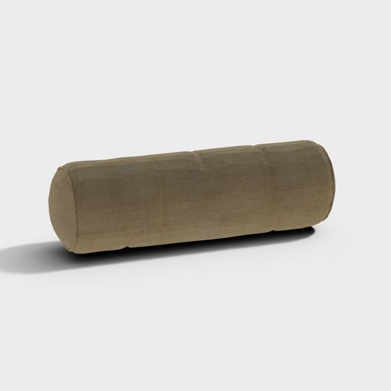 Stylish Cylinder Cushion 3D model