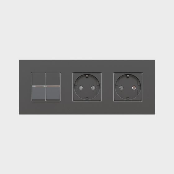 Modern Minimalist 3D Socket Panel Model