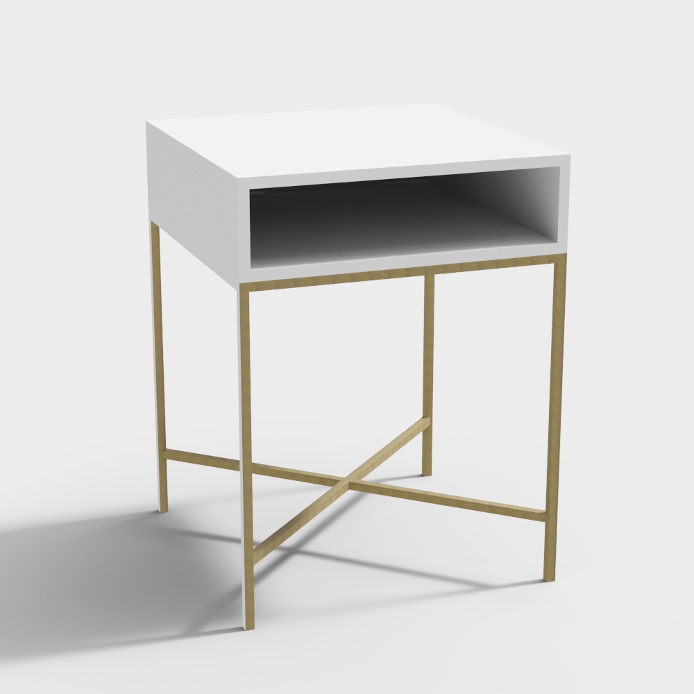 Elegant Minimalist Side Table 3D model
