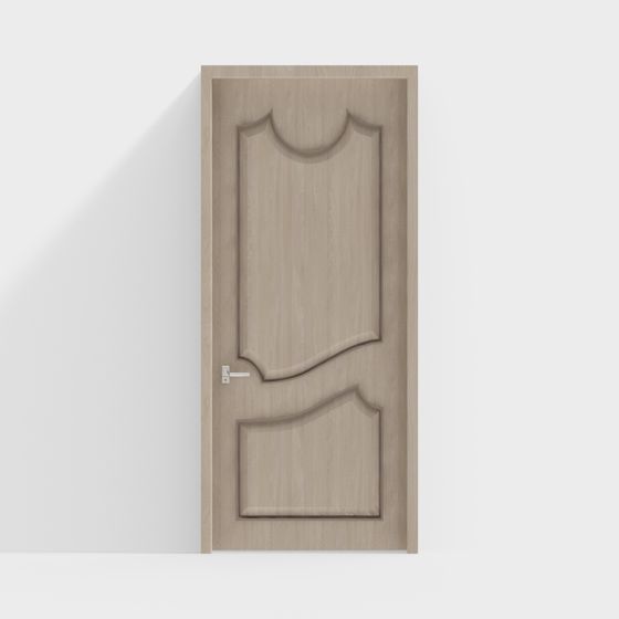 Elegant 3D Model Door with Low-Poly Design