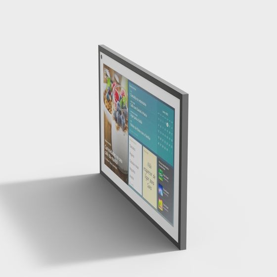 Sleek Modern Tablet Screen 3D model