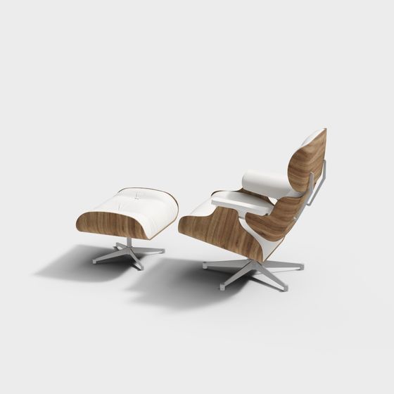 Eames Lounge Chair & Ottoman 3D model