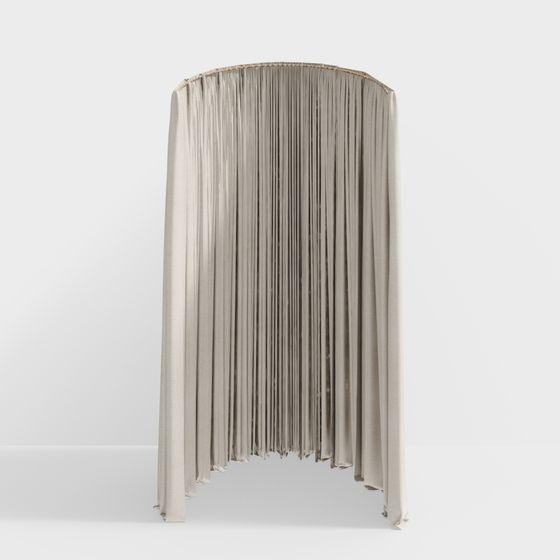 Elegant Curtains 3D model for Interior Spaces