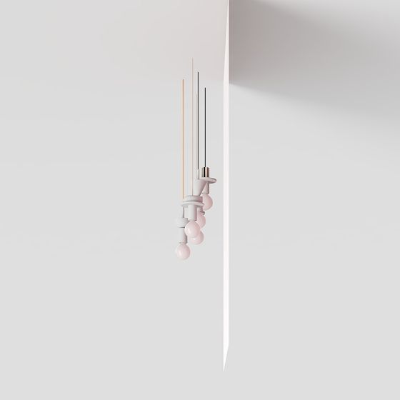 Modern Low-Polygon Chandelier 3D model