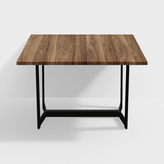 Industrial Style Dining Table 3D model