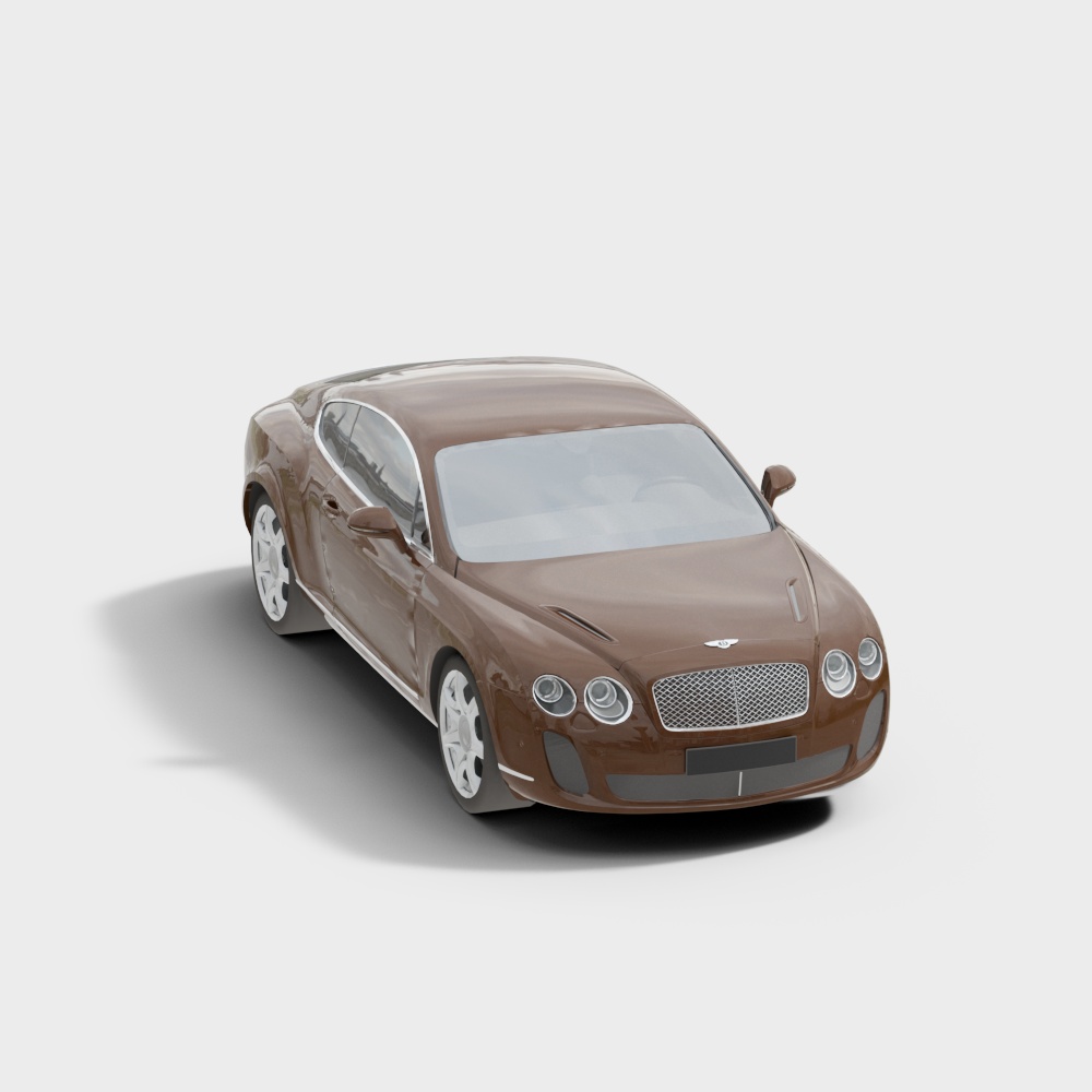 Elegant Low-Polygon Car 3D Model