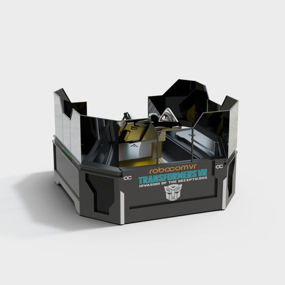 Transformers-Inspired Low-Poly 3D Model