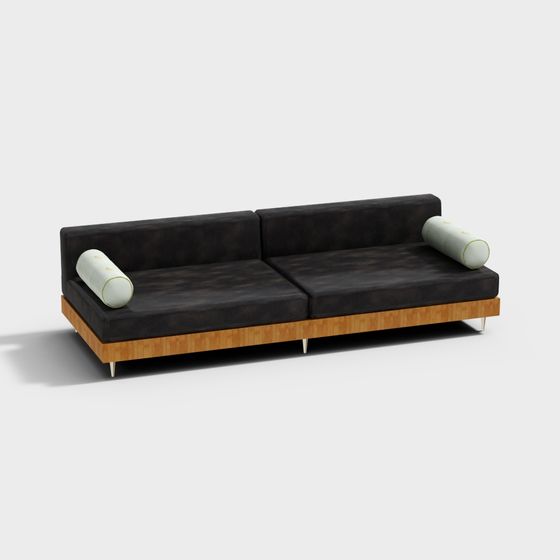 Modern Minimalist Sofa 3D model for Interior Design