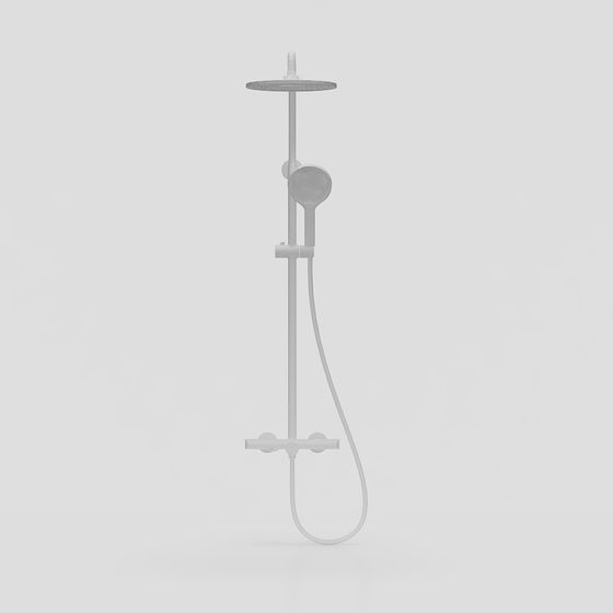 Modern Minimalist Shower System 3D model