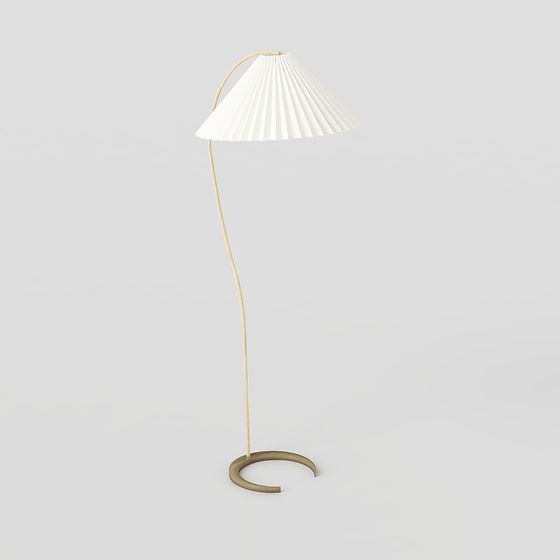 Elegant Floor Lamp 3D Model for Modern Interiors
