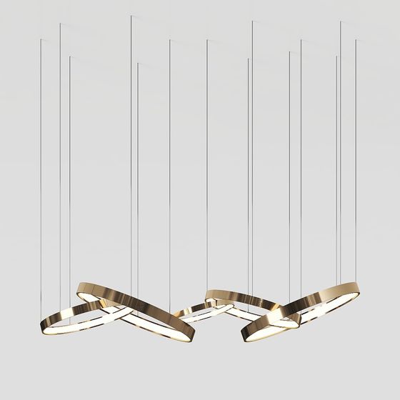 Luminous Chandelier 3D model