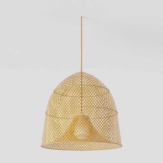 Elegant Pendant Lamp 3D model for Modern Interiors