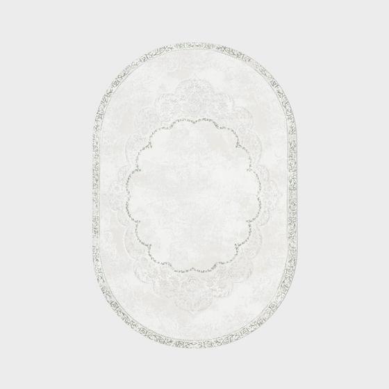 Elegant Oval Rug 3D model for Modern Interiors