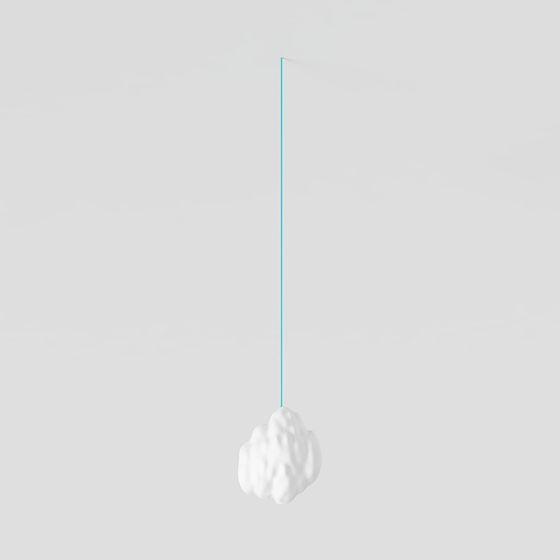 Modern Cloud Pendant Light 3D model
