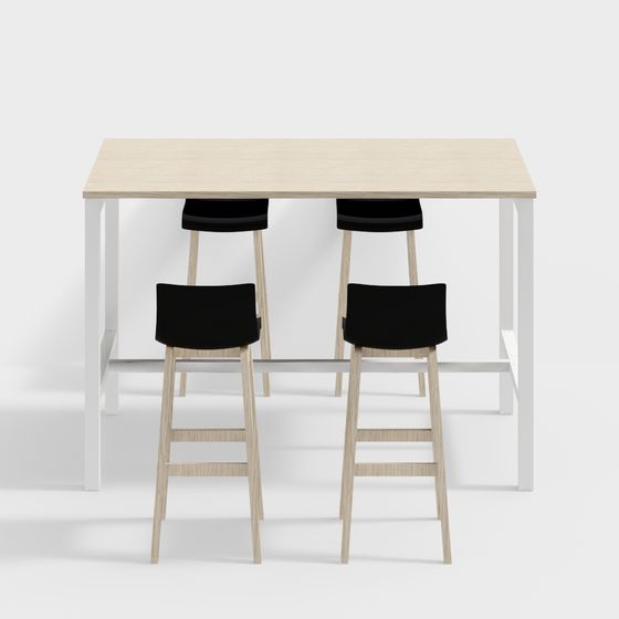 Astrolite Haut - Table L160 x P80 & tabourets