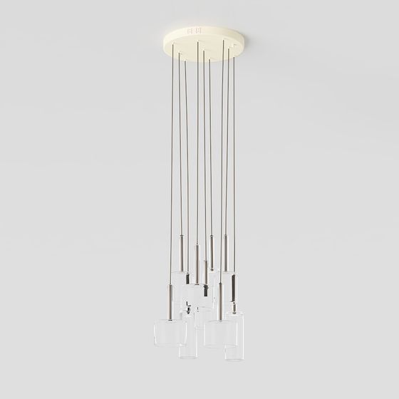 Elegant Chandelier 3D model for Modern Interiors