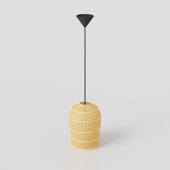 Stylish Low-Polygon Floor Lamp 3D model