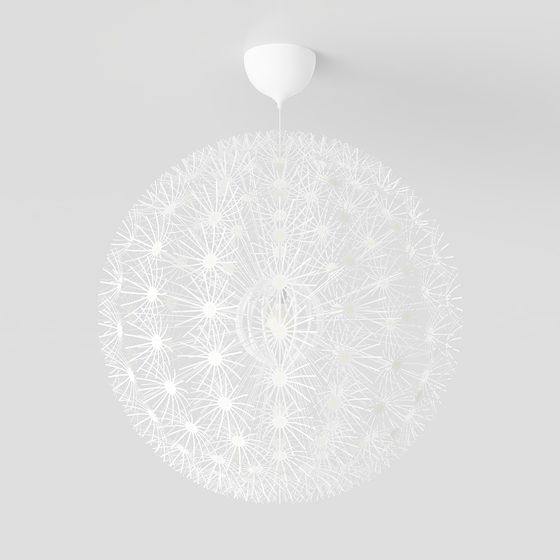 Dandelion Sphere 3D model - Modern Pendant Light