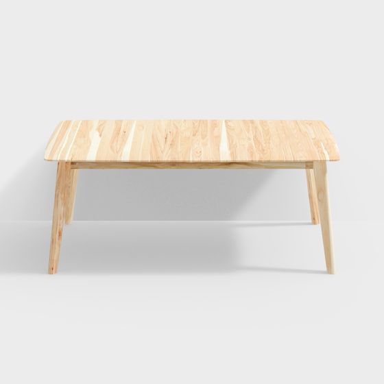 Stylish Wooden Coffee Table 3D model