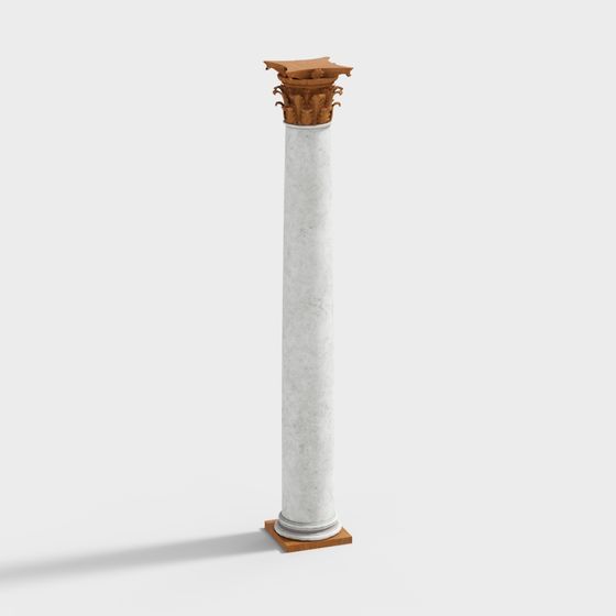 Stunning Roman Column Low-Poly 3D model