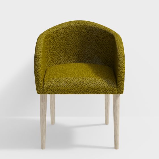 Stylish Low-Polygon Armchair 3D model