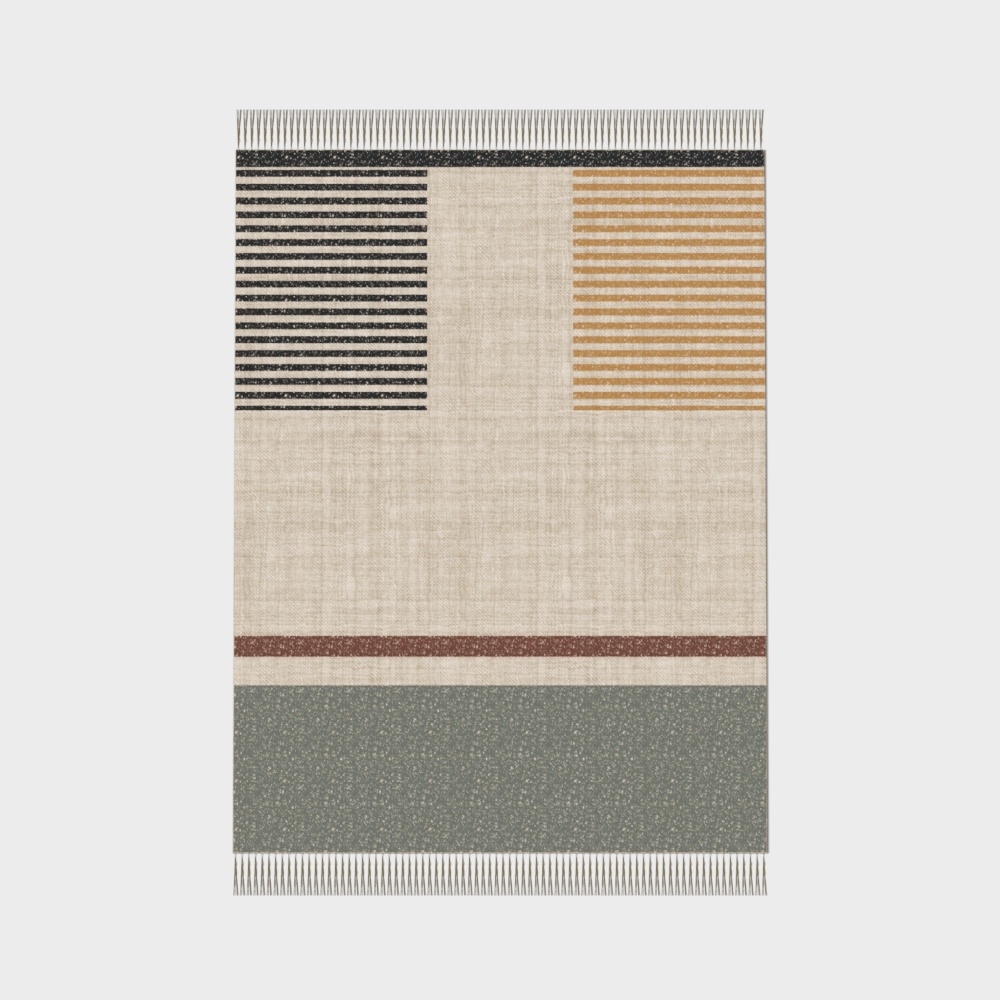 Hauteloom Annangrove 거실, 침실 면적 러그_GLTF