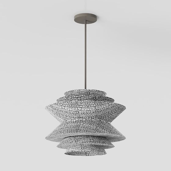 Unique Low-Poly Hanging Lamp 3D model