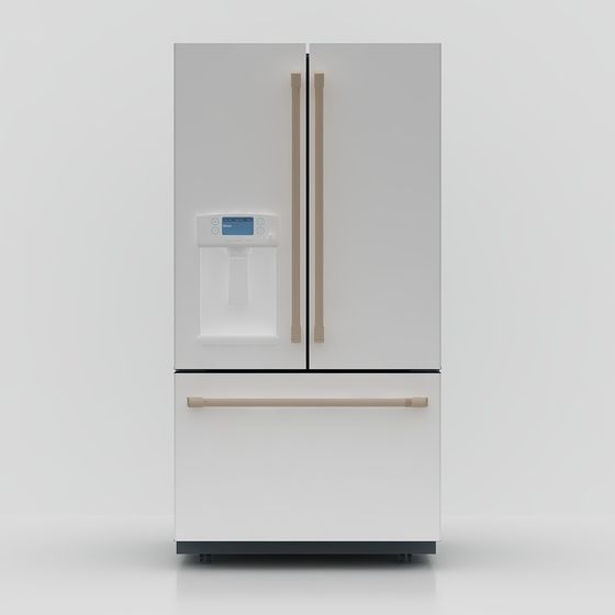 Modern Minimalist Refrigerator 3D model