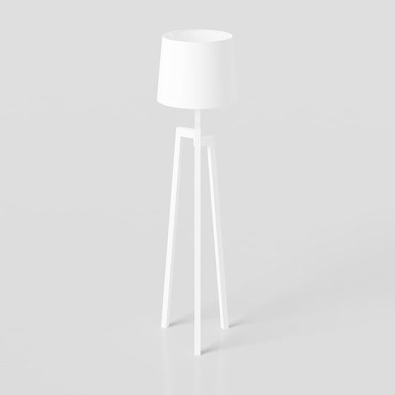 Stylish Minimalist Floor Lamp 3D model for Modern Spaces