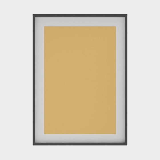 Elegant Frame Poster 3D model for Minimalist Design