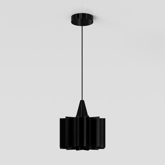 Stylish Low-Poly Chandelier 3D model