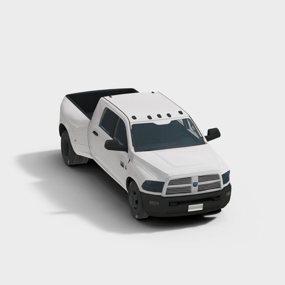 Low Poly Modern Pickup Truck 3D model